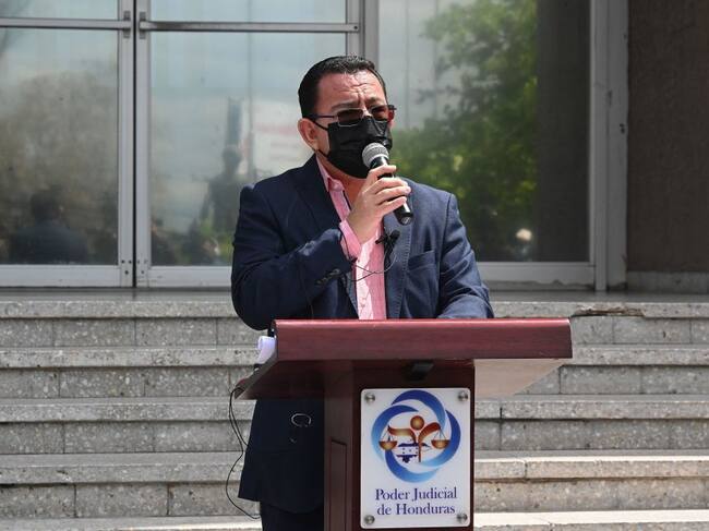 El vocero de la corte suprema de Honduras Melvin Duarte