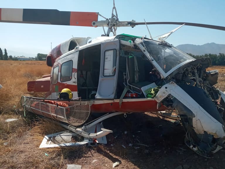 Informe de Onemi ratificó que helicóptero capotado sí prestaba apoyo en incendio de Teno