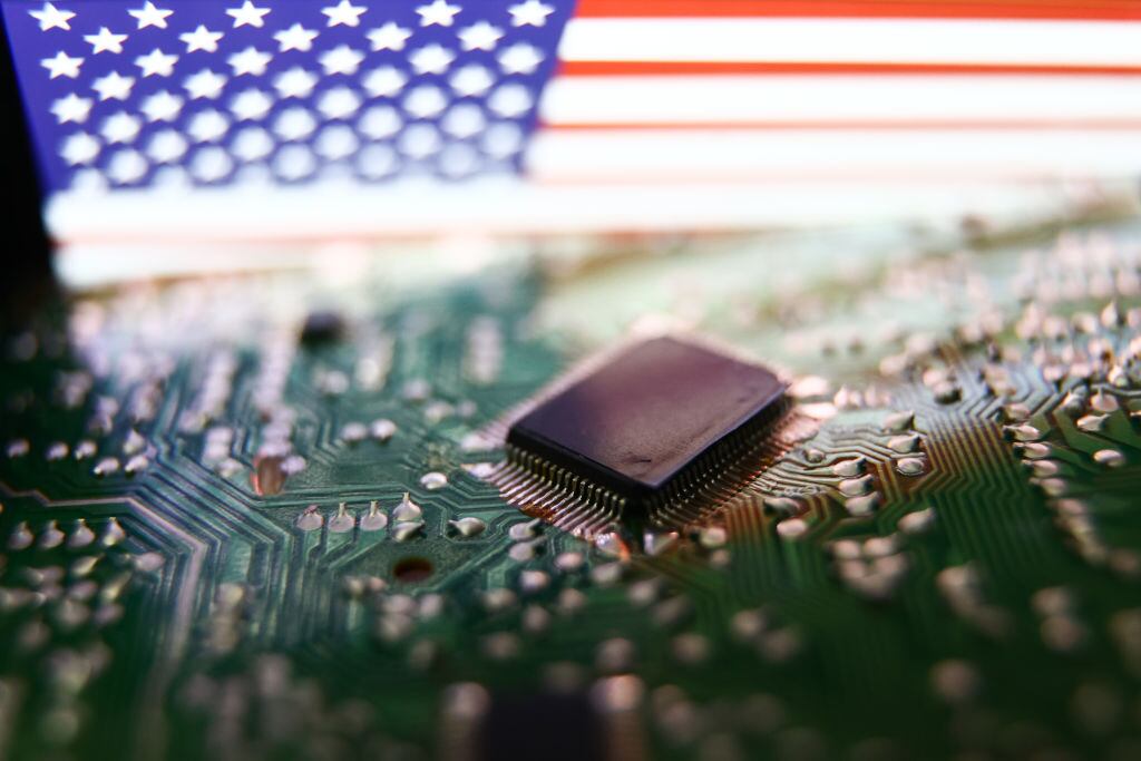 Imagen ilustrativa de un microchip fabricado en una compañía en Estados Unidos