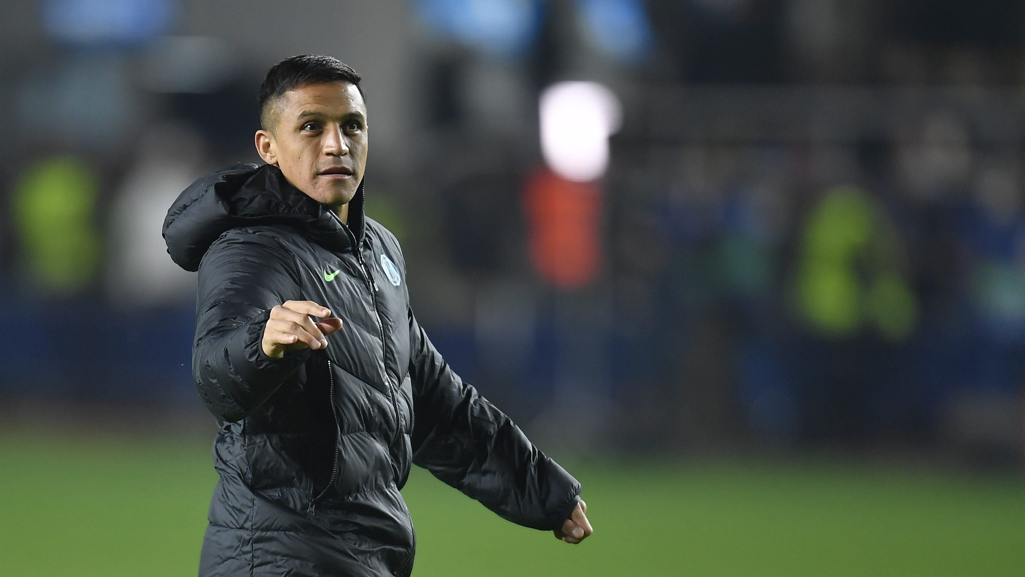 Alexis Sanchez in action during the UEFA Champions League group D football match between Sheriff and Inter Milan at Sheriff Stadium in Tiraspol on November 3, 2021. (Photo by Alex Nicodim/NurPhoto via Getty Images)
