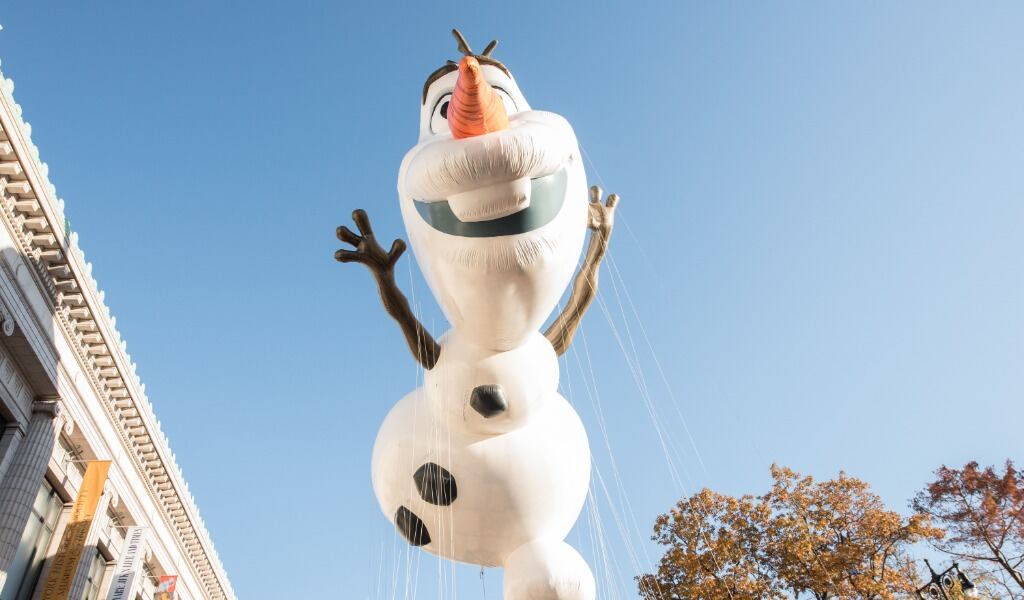 Olaf será uno de los globos de la Paris Paradec 2023 /Foto: Archivo Getty Images