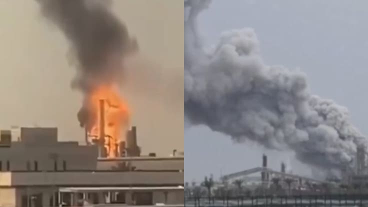 Irán lanza oleada de ataques en el Golfo y provoca incendio en la mayor refinería de petróleo de Baréin