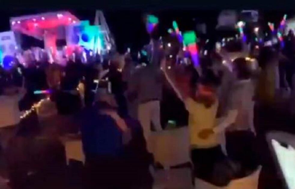 Imagen filtrada de la fiesta clandestina en Punta Cana