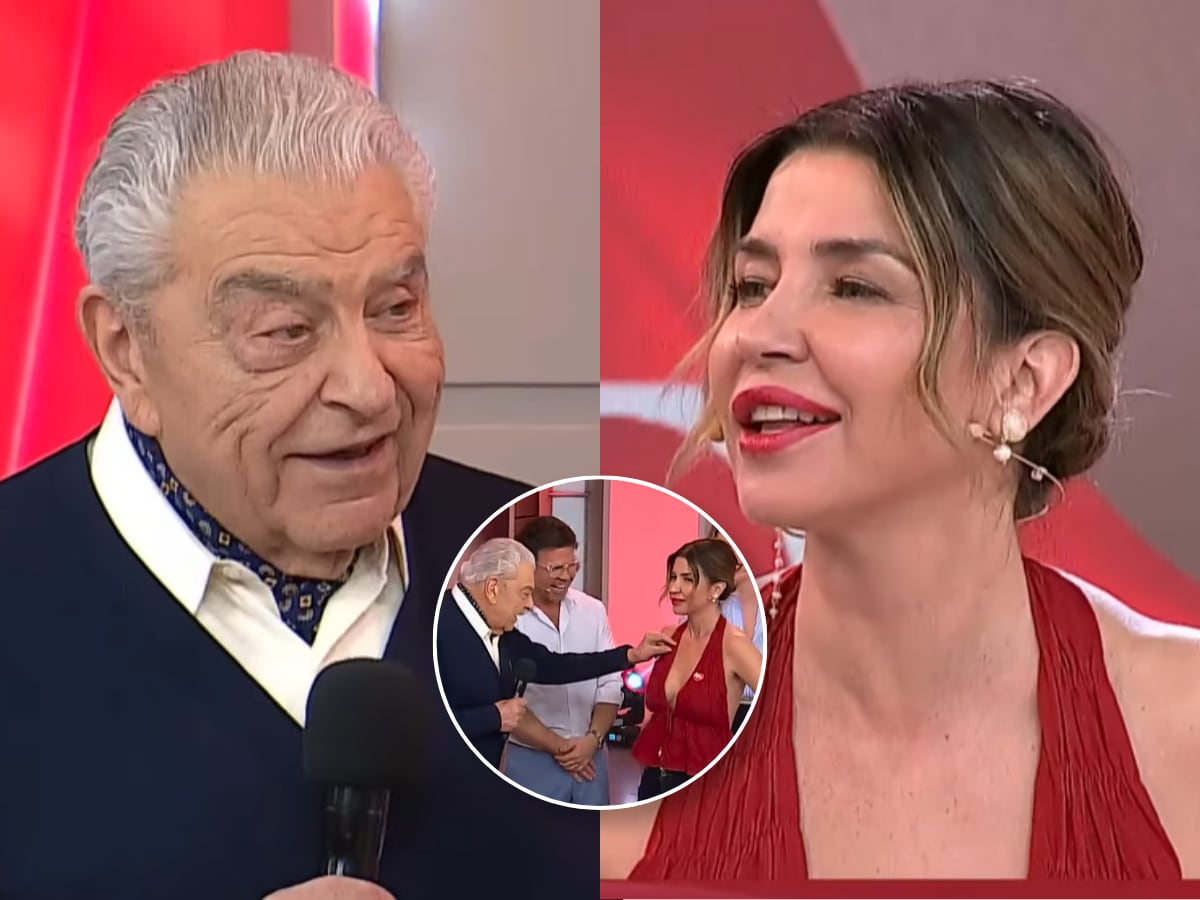 Don Francisco sorprendió a Pancha Merino con pícara broma y ella lo desafió: “Elija, ¿dónde quiere?"