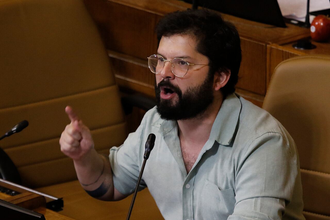 El diputado Gabriel Boric
