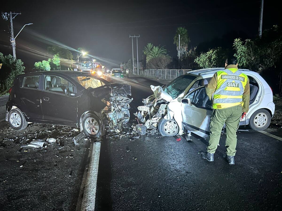 Trágico accidente en Peumo: colisión frontal deja un menor de seis años fallecido
