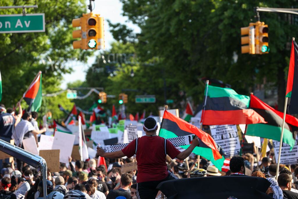 Nueva York observó una masiva marcha a favor de la libertad de Palestina