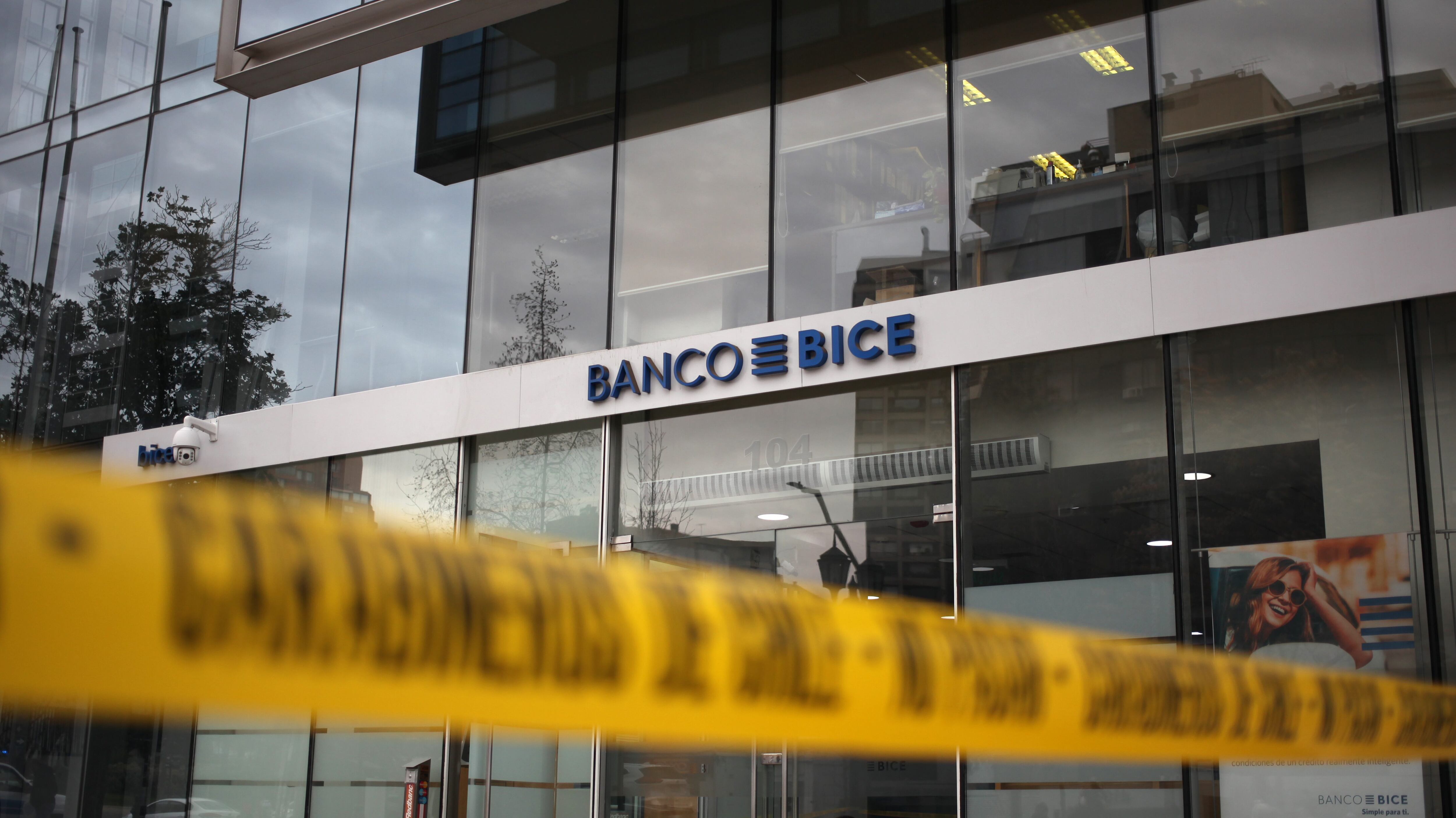 Robo en banco Bice de Las Condes