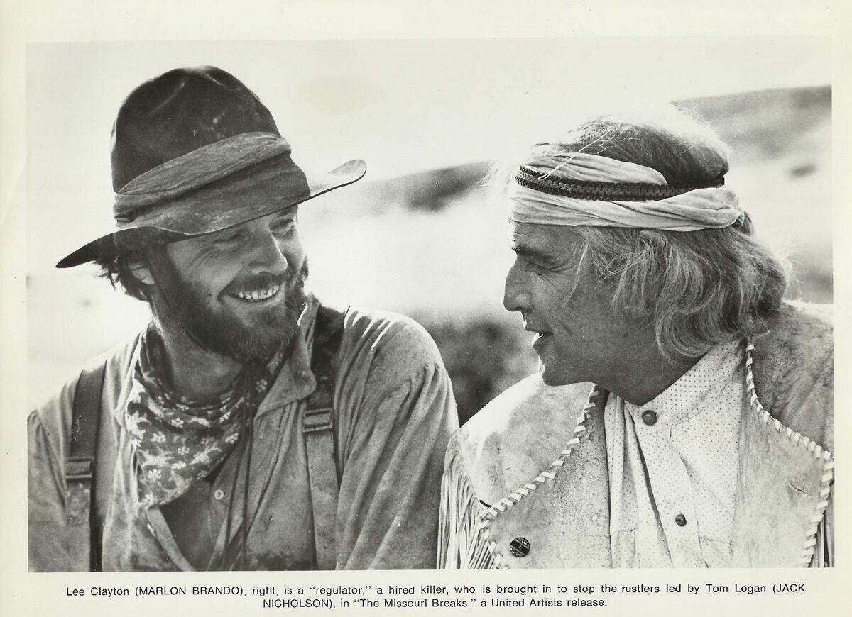 Jack Nicholson y Marlon Brando en "The Missouri Breaks"
