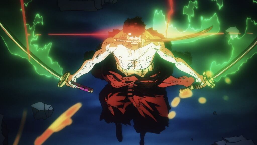 One Piece pelea entre Zoro y King.