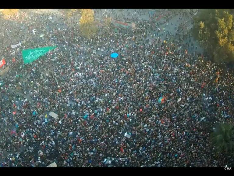 Plaza Baquedano, 6 de marzo