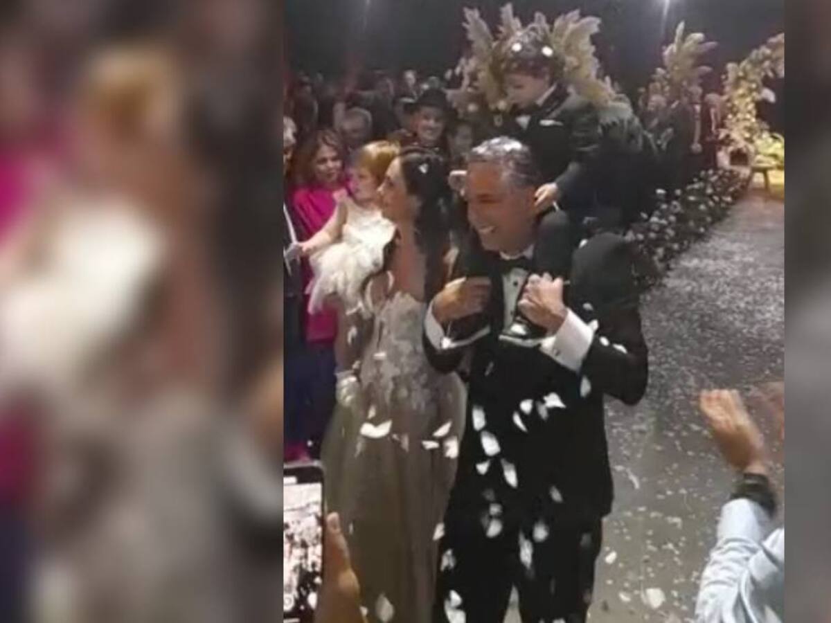 Tiraron la casa por la ventana: Fernando González y Luciana Aymar contrajeron matrimonio con tremenda fiesta