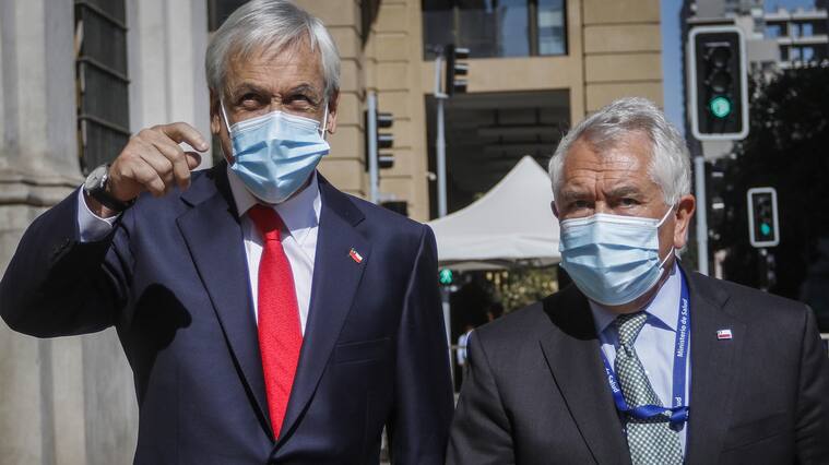 Presidente Piñera y Enrique Paris