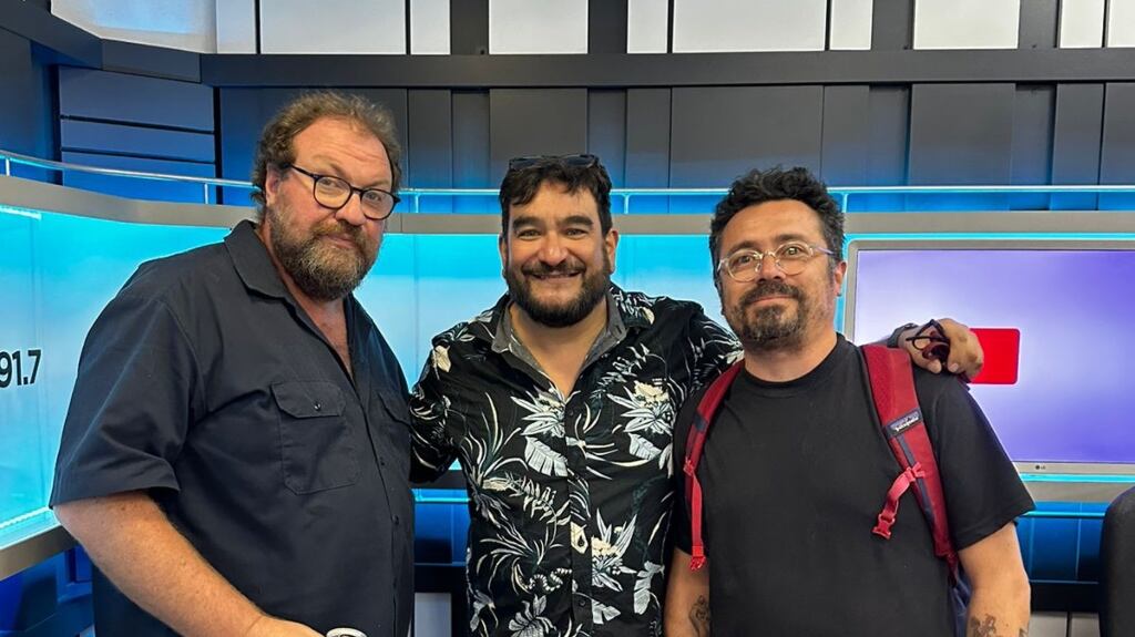 Álvaro Díaz, Pedro Peirano y Pablo Ilabaca en Ciudadano ADN