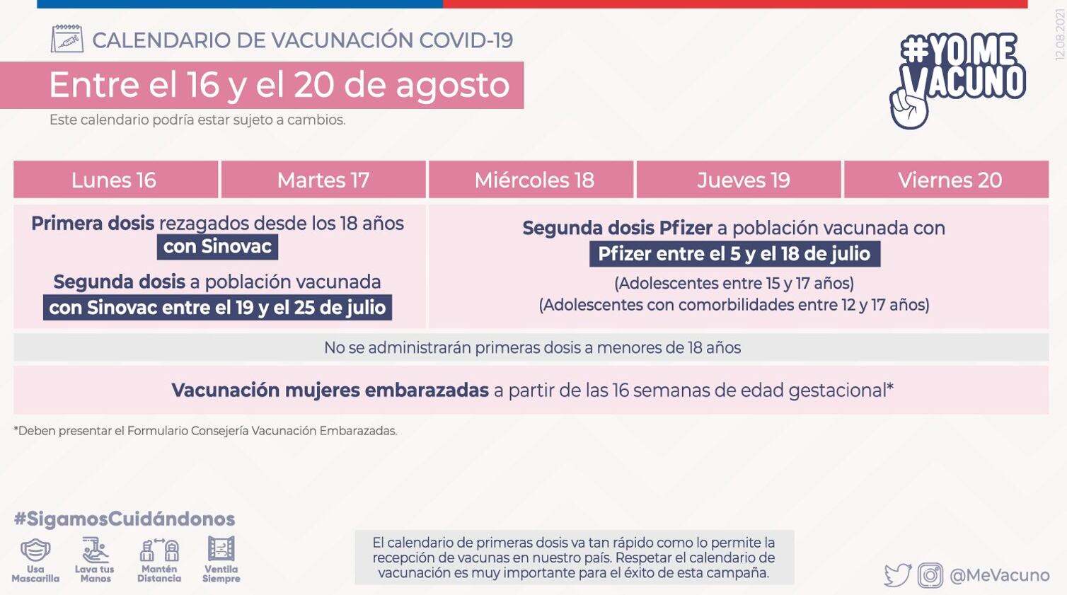 Calendario de vacunación