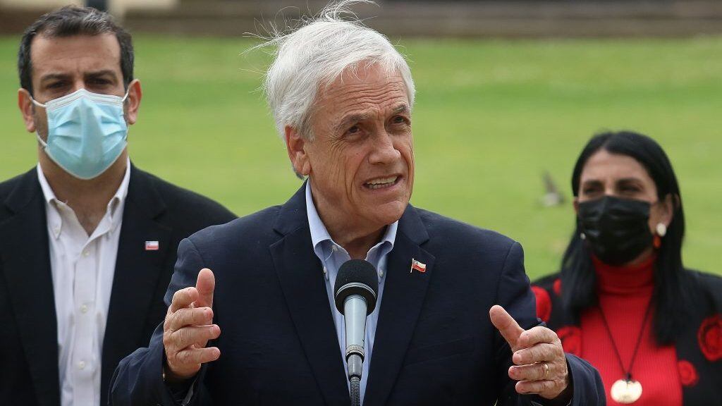 26 DE NOVIEMBRE DE 2021/VIÑA DEL MAREl Presidente Sebastián Piñera (i), junto a los ministros del Comité Político, ofrecen un punto de prensa en el Palacio Presidencial de Cerro Castillo, en medio de un Consejo de Gabinete, de cara a los últimos meses de gobierno.
FOTO: LEONARDO RUBILAR CHANDIA/AGENCIAUNO
