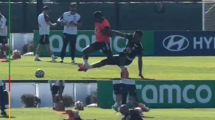 ¿Era necesario? El feo patadón de Casemiro a Endrick que provocó indignación en Brasil
