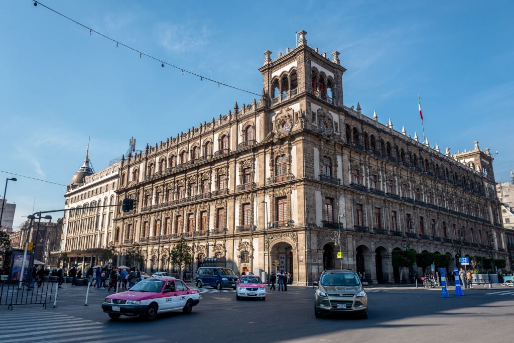 La sede de la Corte Suprema de México en el Distrito Federal