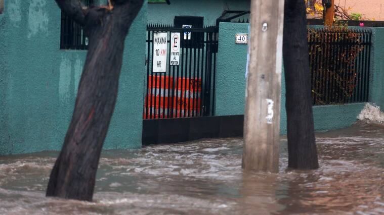29 de Junio del 2020/ SANTIAGO
Un portn con refuerzo metlico para que no ingrese el agua a edificios, tras intensas lluvia que se presentaron en la capital la madrugada de este Lunes anegando avenida Vicua Mackenna con Vicente Valdes en la comuna de La Florida , en medio de la pandemia de COVID-19.
Fotos: JOSE FRANCISCO ZòIGA/ AGENCIAUNO