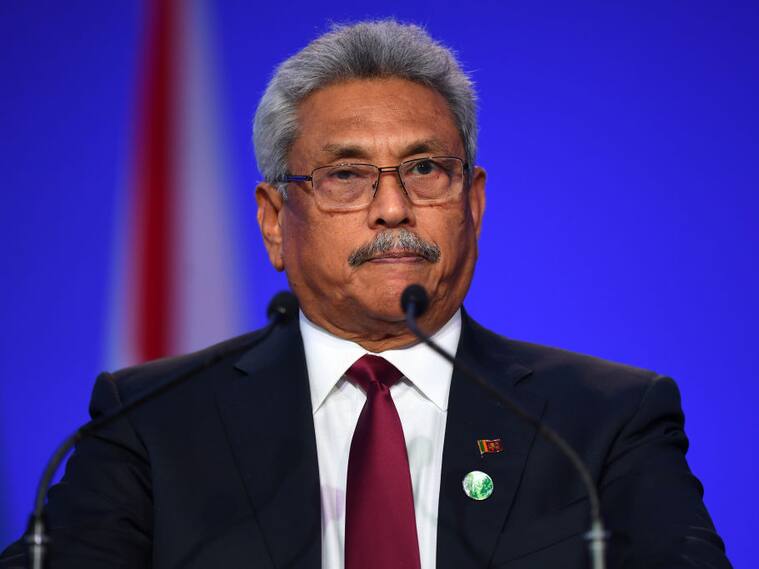 El renunciado presidente de Sri Lanka Gotabaya Rajapaksa
