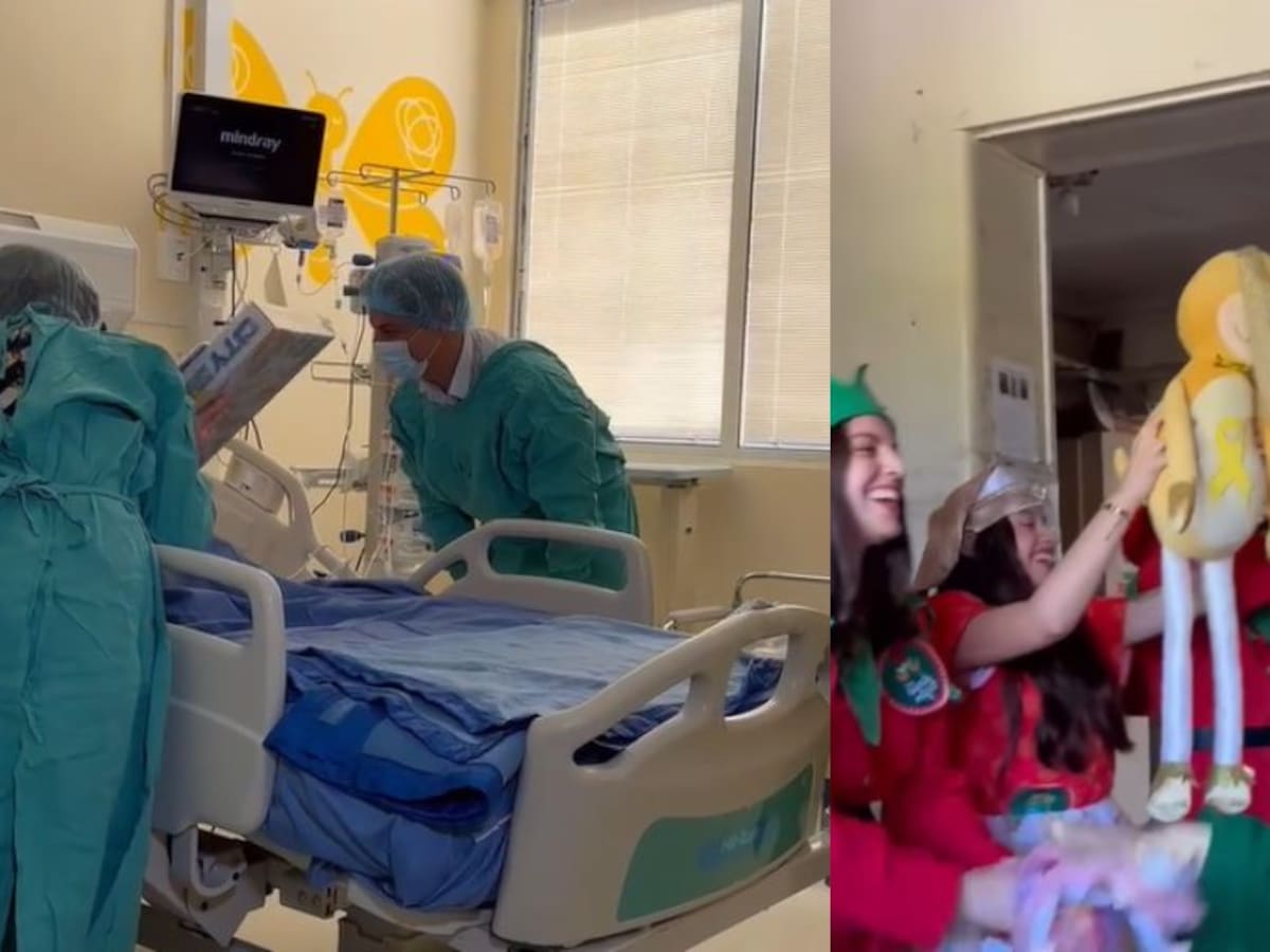 Niños del Hospital Luis Calvo Mackenna reciben regalos de Navidad