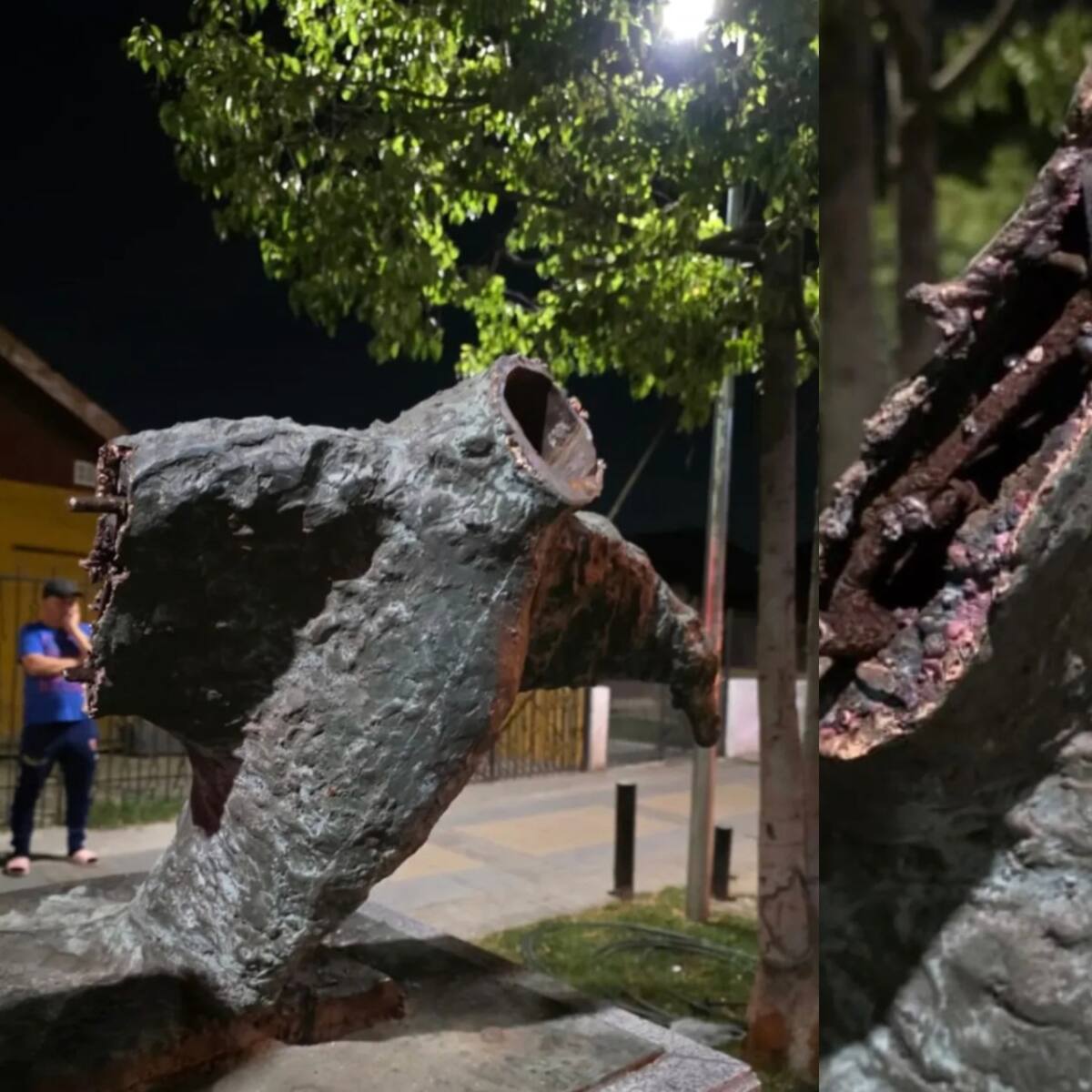 Memorial de víctimas de la dictadura es vandalizado en Navidad: destruyeron destacada obra en San Joaquín