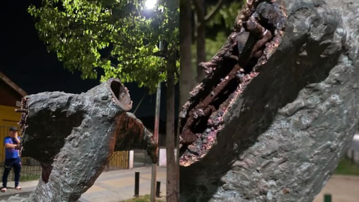 Memorial de víctimas de la dictadura es vandalizado en Navidad: destruyeron destacada obra en San Joaquín