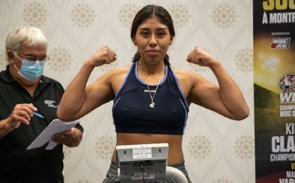 La boxeadora mexicana Jeanette Zacarías Zapata de 18 años