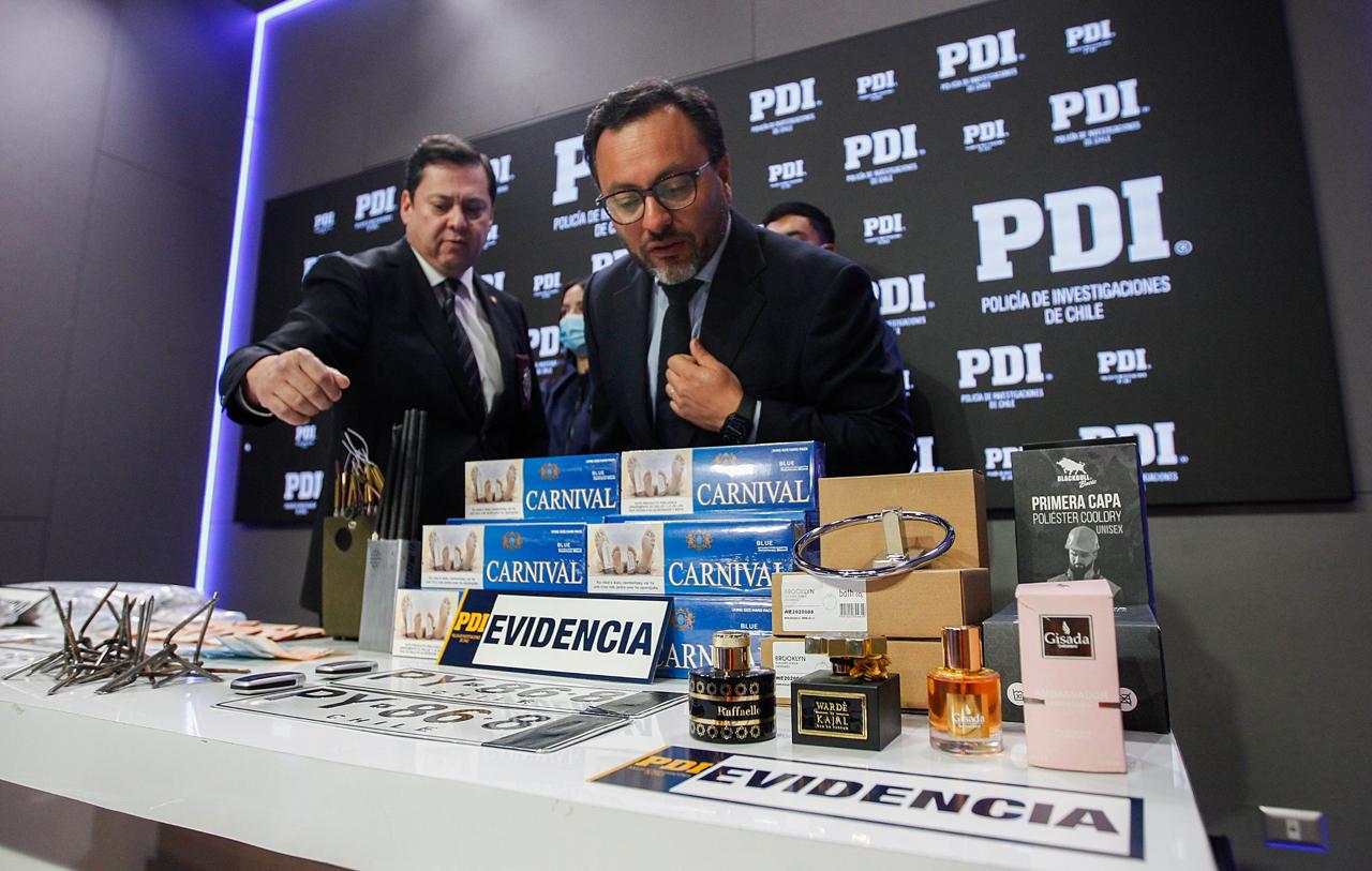Cedida | Objetos incautados en allanamientos por investigación "Infiltrados"