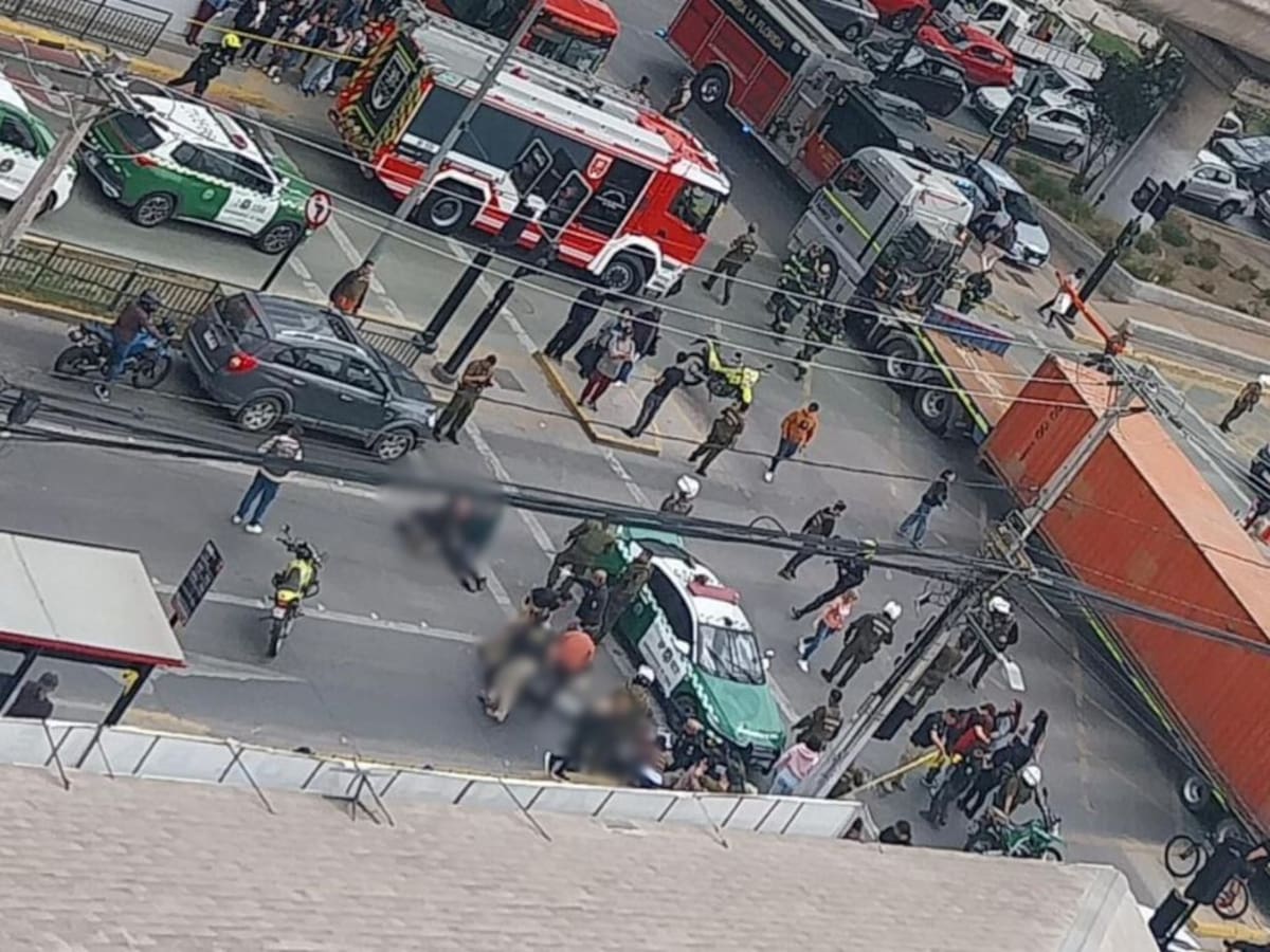 Persecución policial termina en atropello múltiple en La Florida: cuatro personas están graves