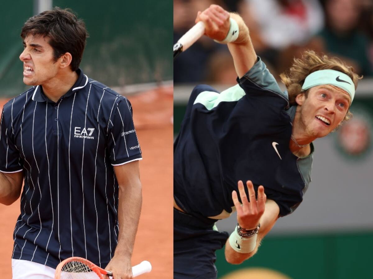Cristian Garin cae vs Andrey Rublev en la tercera ronda de Roland Garros