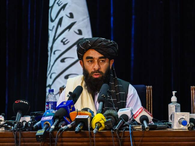 El vocero de los talibanes Zabihullah Mujahid