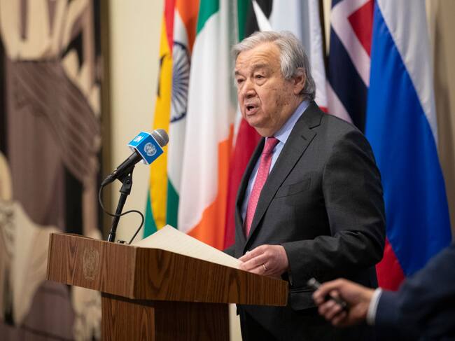 El secretario general de las Naciones Unidas Antonio Guterres