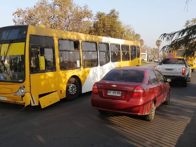 Accidente en Tobalaba.