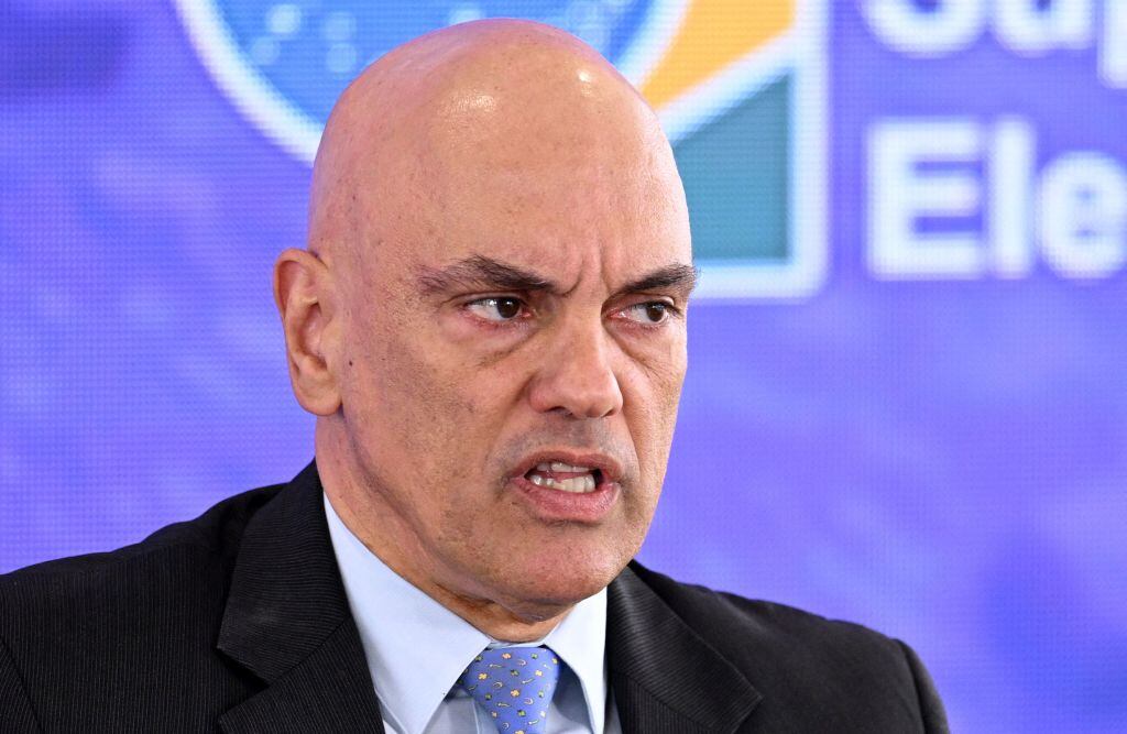 Magistrado Alexandre de Moraes habla ante la prensa en Brasilia
