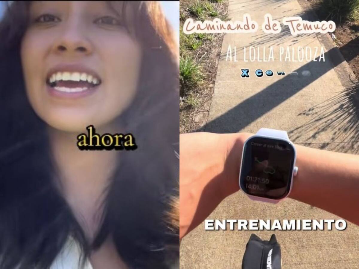 Más de 600 kilómetros: TikToker se propone viral reto de “caminar de Temuco a Lollapalooza Chile 2026”