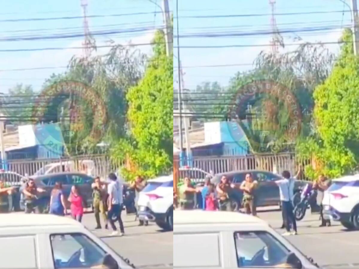 Carabineros dispara y reduce a joven que atacó con arma blanca a una persona en Rancagua