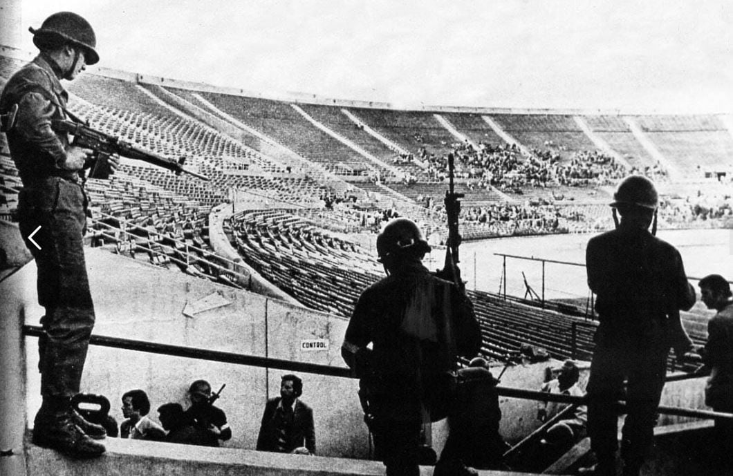 Detenidos dictadura Estadio Nacional