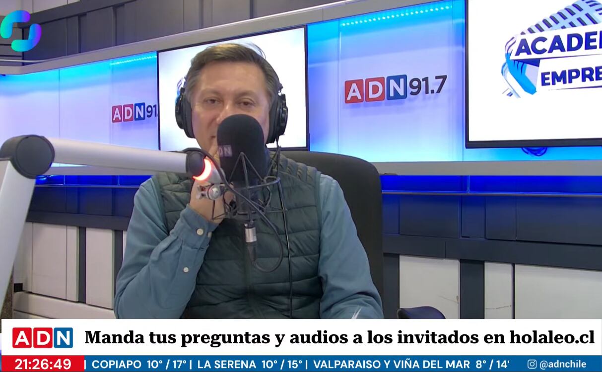 Leo Meyer en el programa Academia de Emprendedores