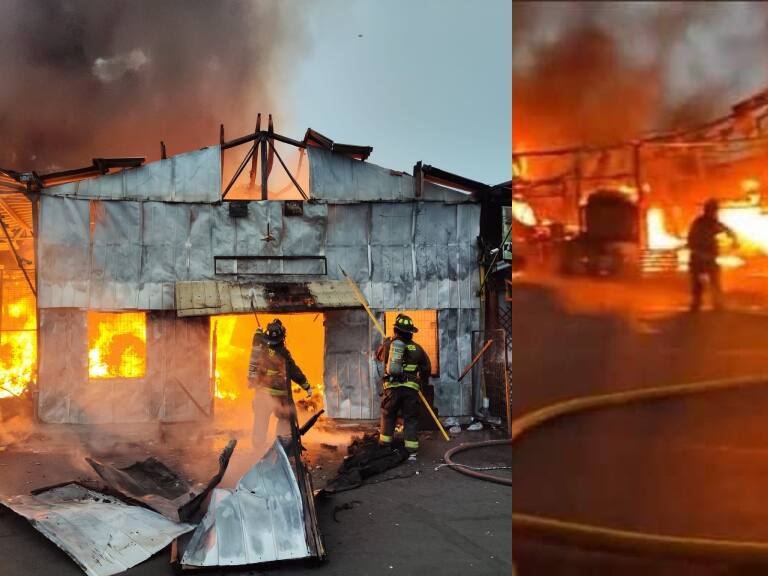 Incendio de grandes proporciones afecta a feria mayorista en San Antonio