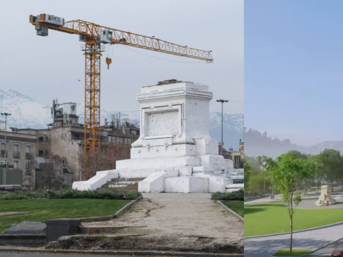 Comienzan las obras de la Nueva Plaza Italia: así quedará el icónico punto verde de Santiago tras su remodelación