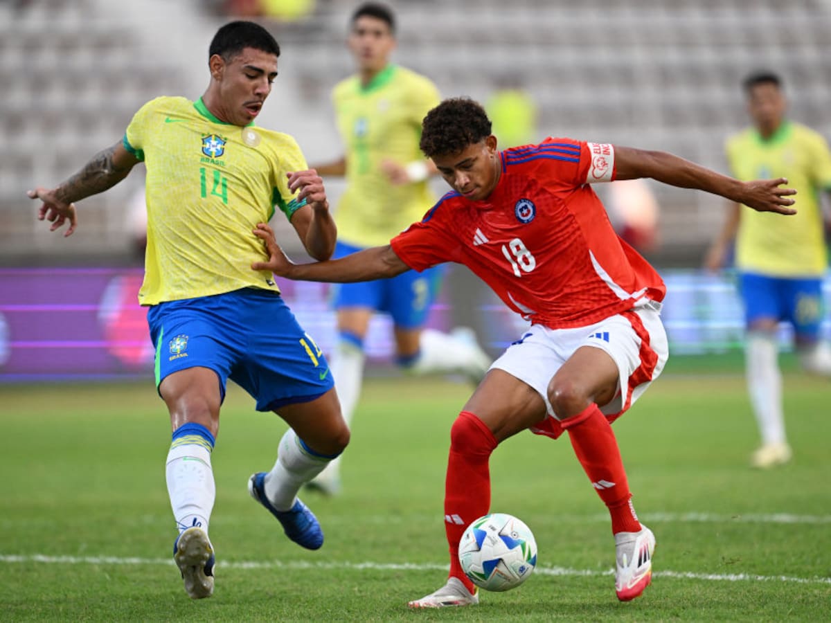 Con un jugador menor, Chile cae goleado ante Brasil por el Sudamericano Sub 20
