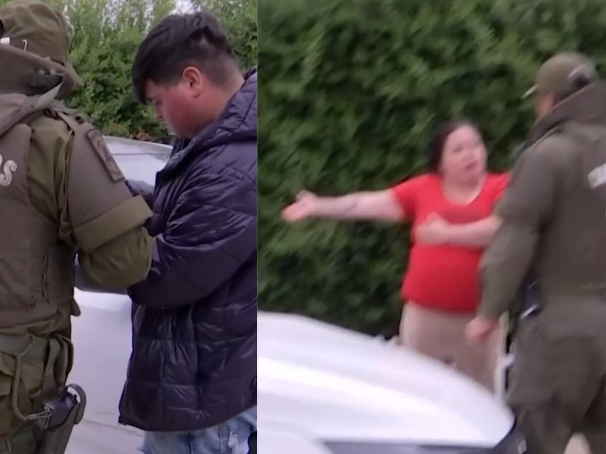 “No les da vergüenza grabar esto”: registran feroz defensa de madre a hijo detenido por Carabineros por transitar sin licencia de conducir