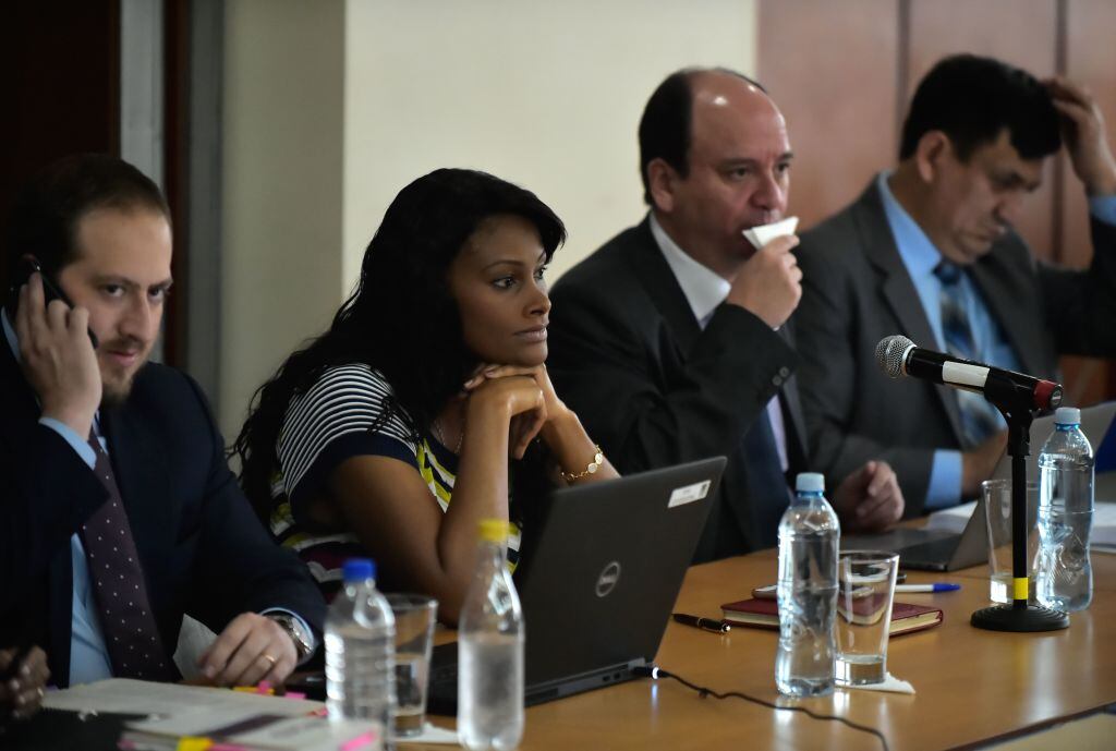 La fiscal de Ecuador, Diana Salazar, en medio de un proceso sobre corrupción.