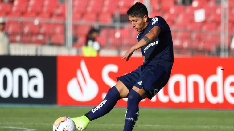 04 de Febrero del 2020/SANTIAGOCamilo Moya (C) ,durante el partido valido por la Fase 2 Ida de la Conmebol Libertadores 2020, entre Universidad de Chile vs Internacional, disputado en el Estadio Nacional.
FOTO:SEBASTIAN ORIA/AGENCIAUNO