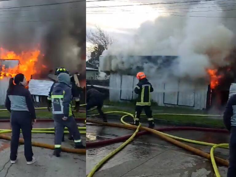 Detienen a sujeto por incendio intencional en Paillaco: habría discutido con el propietario de la casa afectada