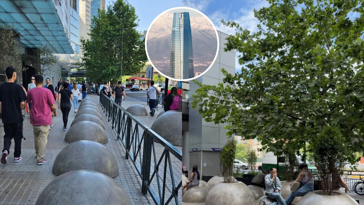 ¿Por qué se instalaron gigantescas esferas de concreto frente al mall Costanera Center en Santiago?