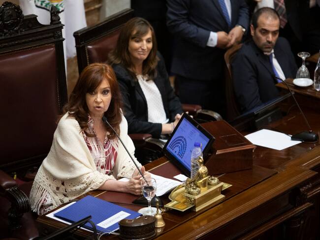 Cristina Fernández de Kirchner en el senado