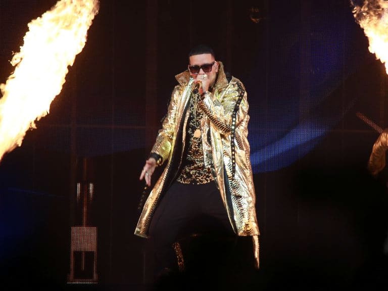 SAN JUAN, PUERTO RICO - DECEMBER 05: Daddy Yankee performs as part of &quot;Con Calma pal Choli&quot; tour at Coliseo Jose Miguel Agrelot on December 5, 2019 in San Juan, Puerto Rico. (Photo by Gladys Vega/Getty Images)