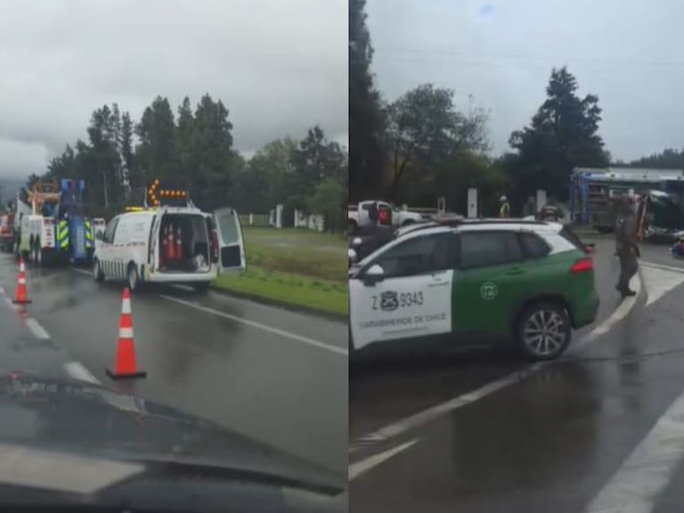 Fatal accidente en Ruta 68: volcamiento de vehículo en Casablanca deja un muerto y un menor de edad herido